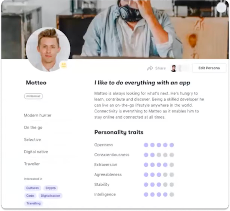 TheyDo persona profile
